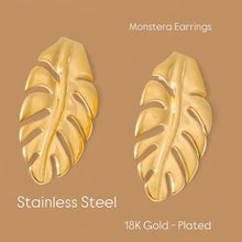 Load image into Gallery viewer, Monstera Earrings