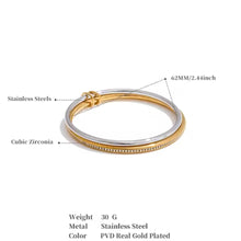 Load image into Gallery viewer, Giana Bracelet Two - Tone
