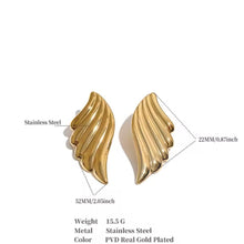 Load image into Gallery viewer, Angel Wing Statement Earrings