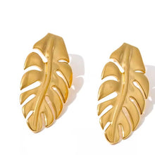 Load image into Gallery viewer, Monstera Earrings
