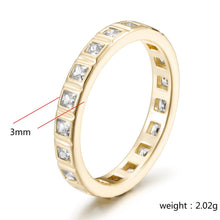 Load image into Gallery viewer, Square CZ Eternity Band Ring
