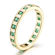 Load image into Gallery viewer, Square CZ Eternity Band Ring
