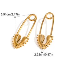 Load image into Gallery viewer, Tatiana Safety Pin Earring
