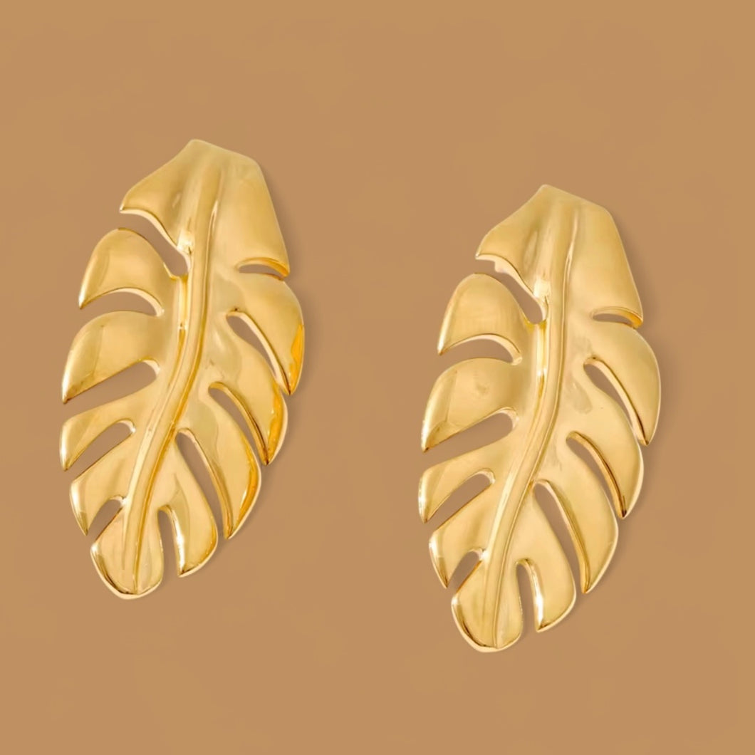 Monstera Earrings